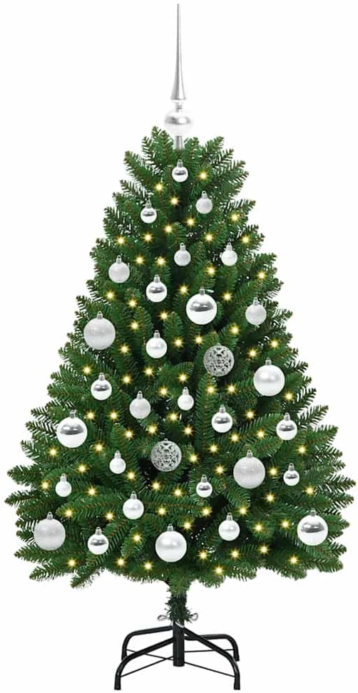 Dirbtinė Kalėdų eglutė 120 cm 150 LED Šilta balta Žalia