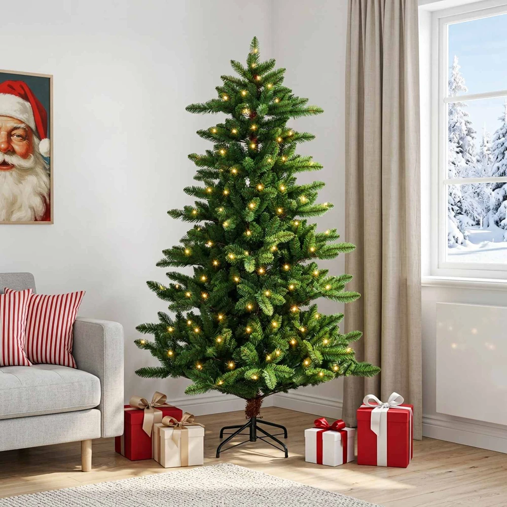 Dirbtinė Kalėdų eglutė 120 cm 150 LED Šilta balta