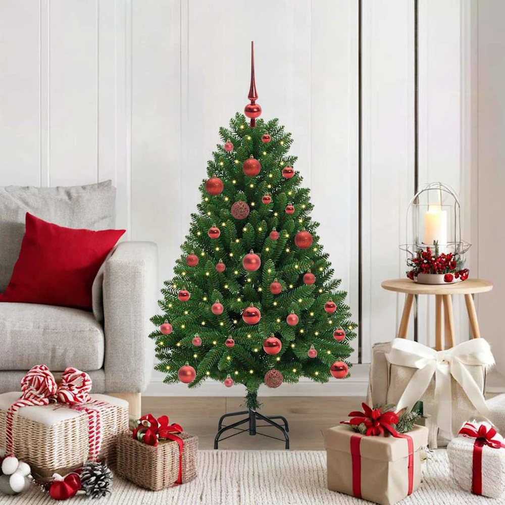 Dirbtinė Kalėdų eglutė 120 cm 150 LED Šilta balta Žalia
