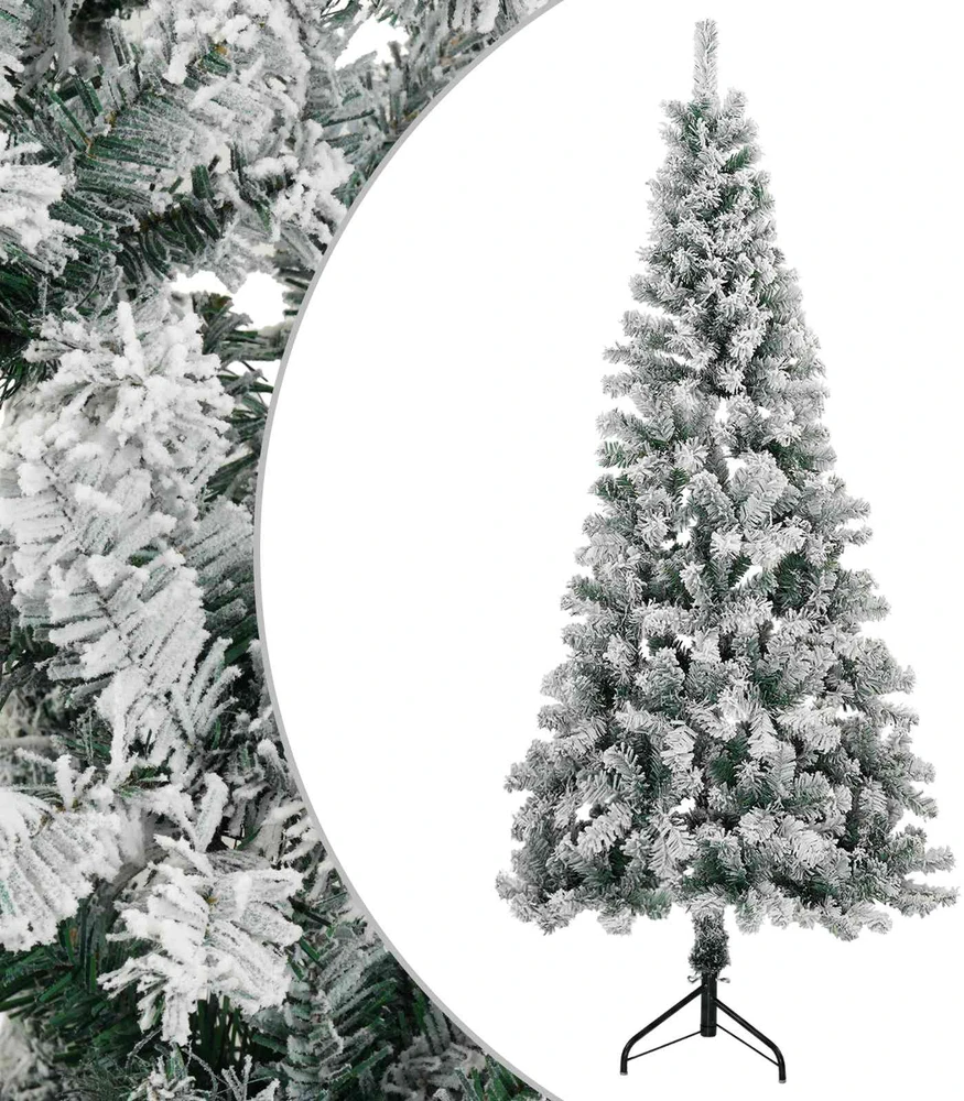 Dirbtinė Kalėdų eglutė 120 cm PVC ir Plienas Žalia ir balta