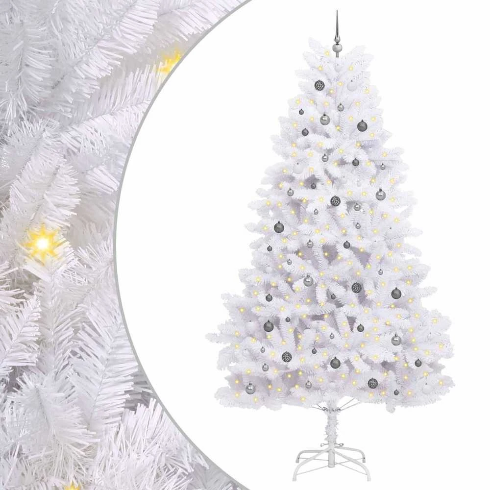 Dirbtinė Kalėdų eglutė 300 cm PVC ir Plienas Balta