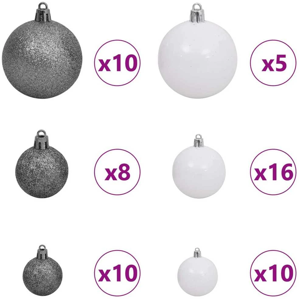 Dirbtinė Kalėdų eglutė 300 cm PVC ir Plienas Balta