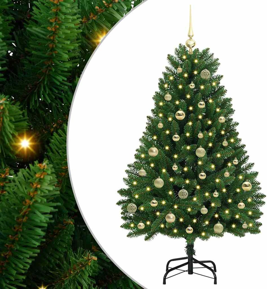 Dirbtinė Kalėdų eglutė 150 cm 150 LED Šilta balta Žalia