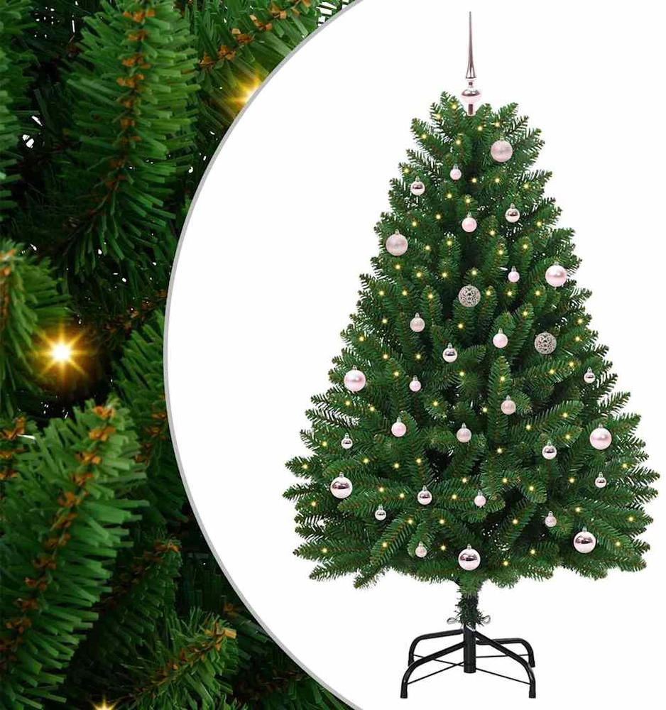 Dirbtinė Kalėdų eglutė 150 cm 150 LED Šilta balta Žalia