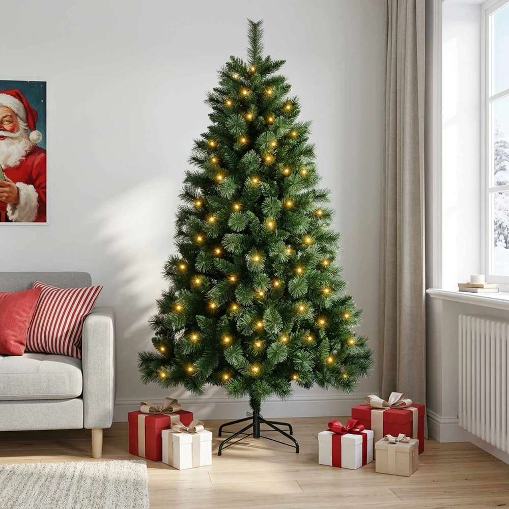 Dirbtinė Kalėdų eglutė 150 cm 150 LED Šilta balta