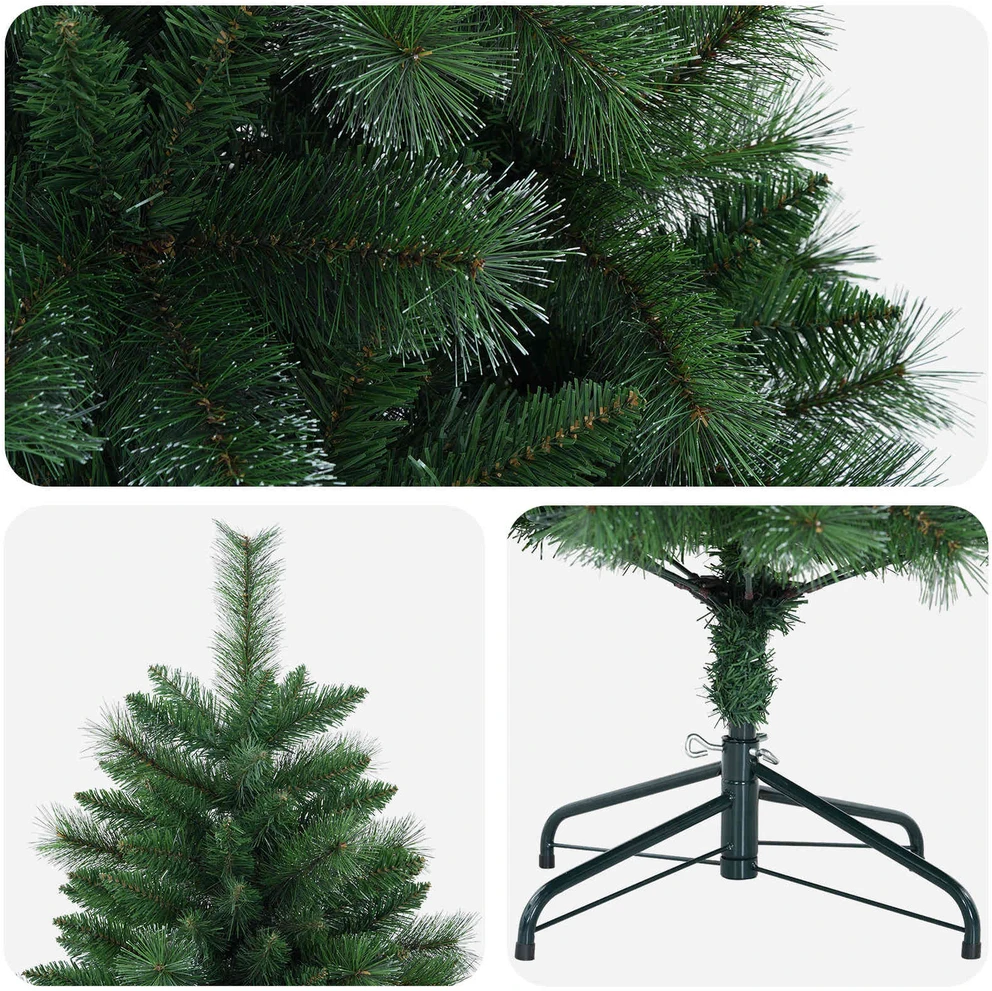 Dirbtinė Kalėdų eglutė 150 cm PVC ir metalas Žalia