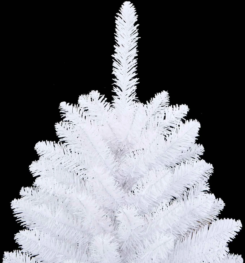 Dirbtinė Kalėdų eglutė 150 LED PVC ir Plienas Balta