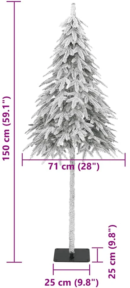 Dirbtinė Kalėdų eglutė, 150cm, padengta sniegu