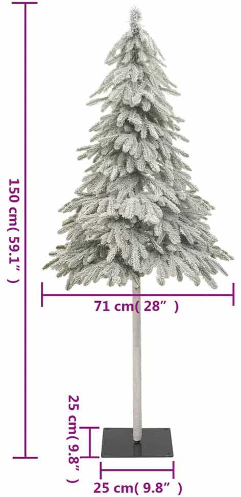 Dirbtinė Kalėdų eglutė, 150cm, padengta sniegu