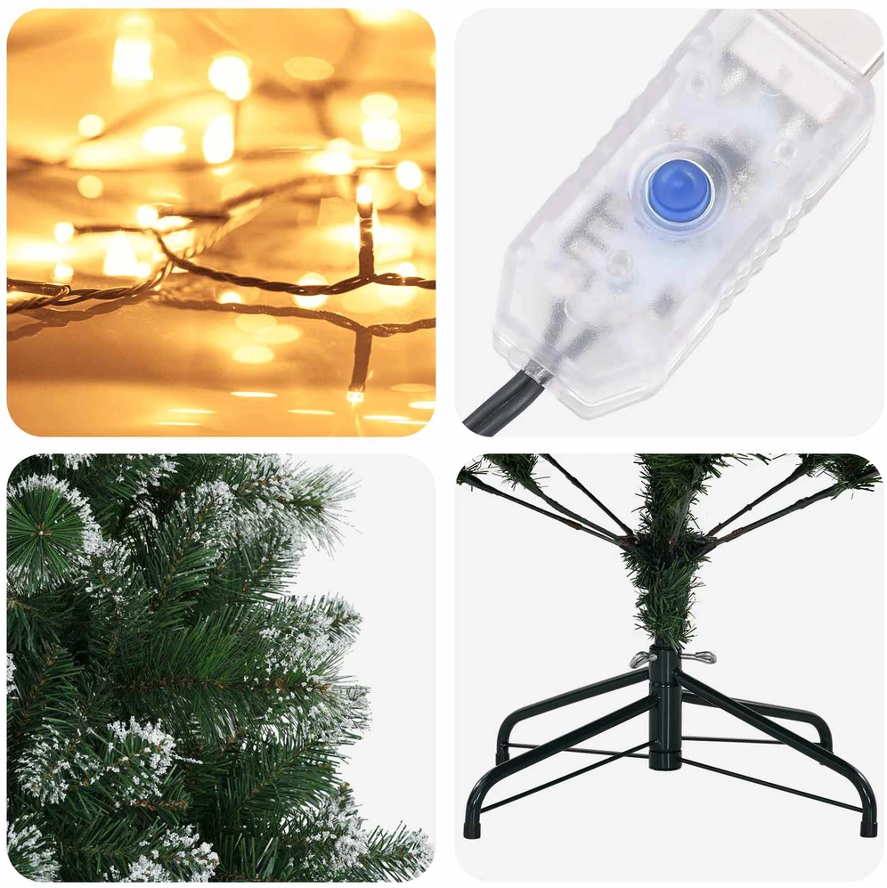 Dirbtinė Kalėdų eglutė 180 cm 300 LED Šilta balta