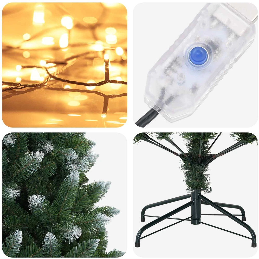 Dirbtinė Kalėdų eglutė 180 cm 300 LED Šilta balta