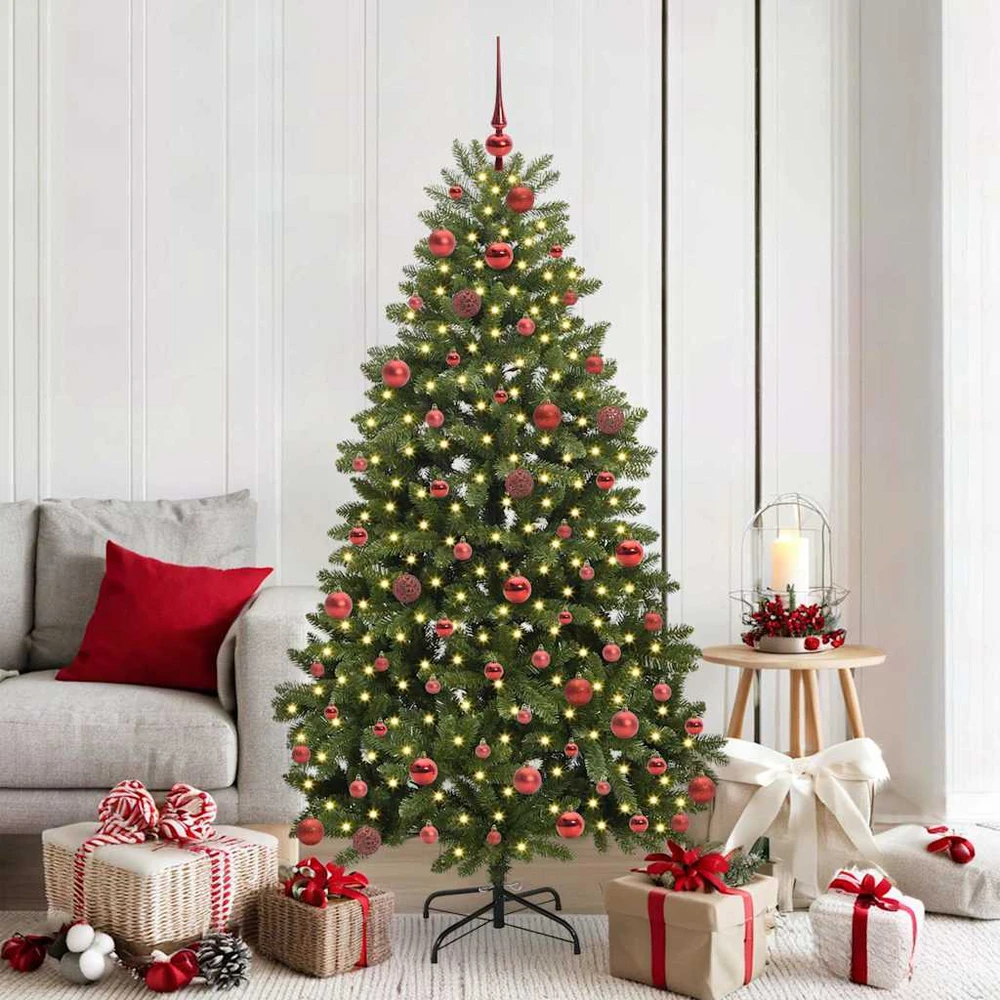 Dirbtinė Kalėdų eglutė 180 cm 300 LED Šilta balta Žalia