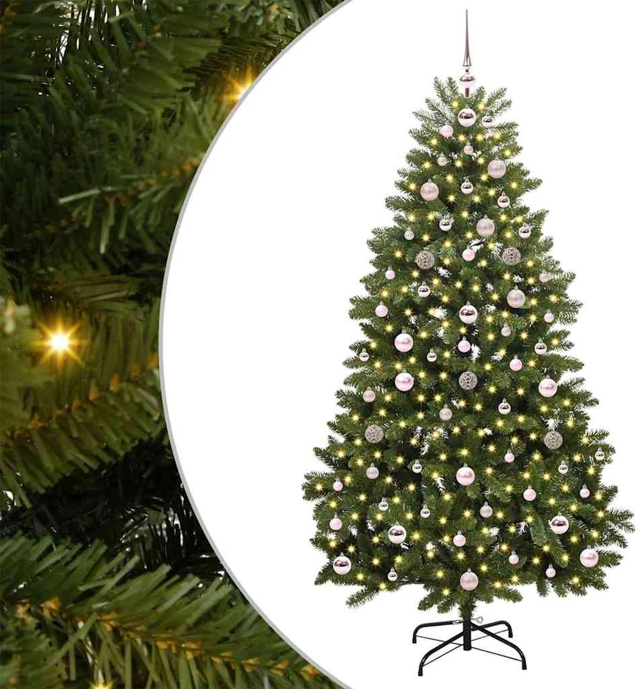 Dirbtinė Kalėdų eglutė 180 cm 300 LED Šilta balta Žalia