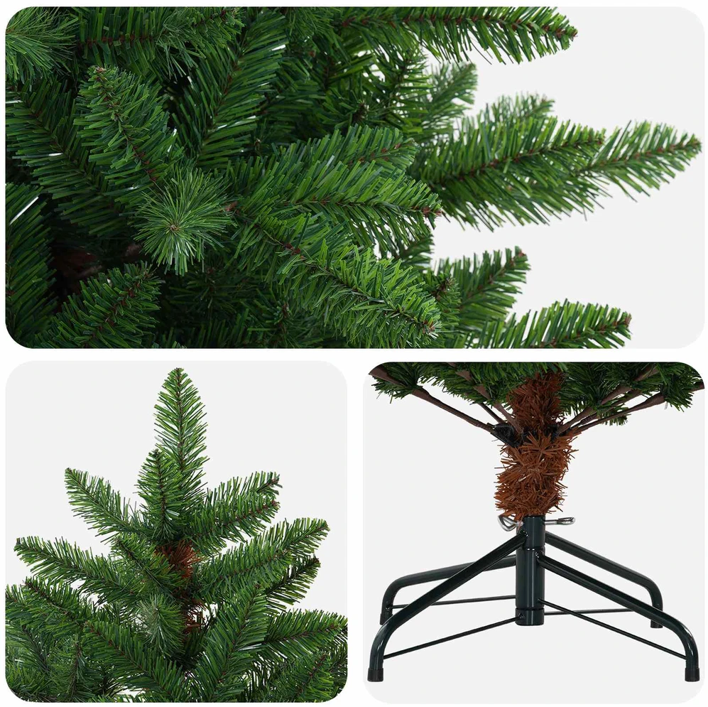 Dirbtinė Kalėdų eglutė 180 cm PVC ir metalas Žalia
