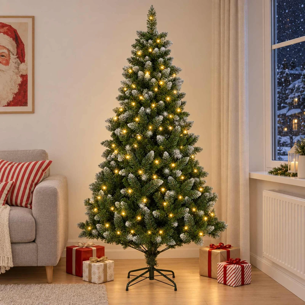 Dirbtinė Kalėdų eglutė 210 cm 300 LED Šilta balta