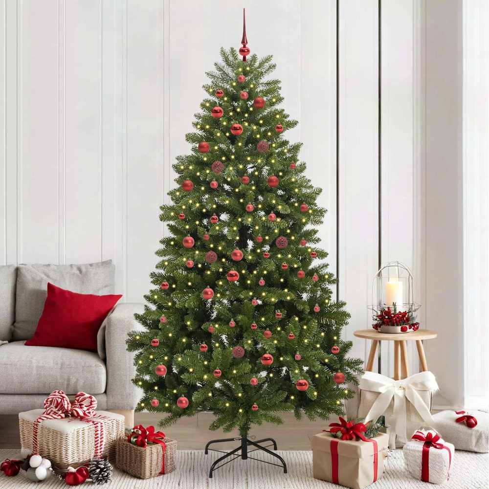Dirbtinė Kalėdų eglutė 210 cm 300 LED Šilta balta Žalia