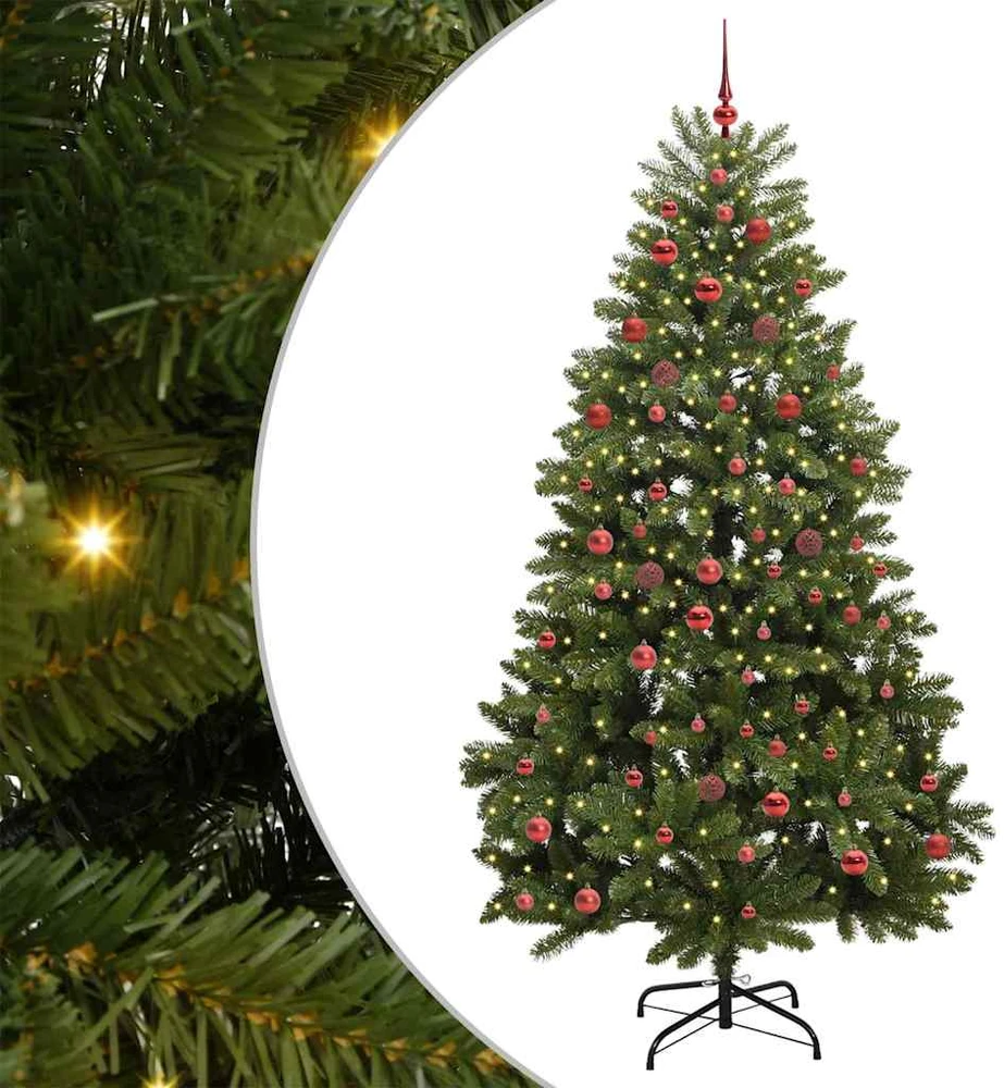 Dirbtinė Kalėdų eglutė 210 cm 300 LED Šilta balta Žalia