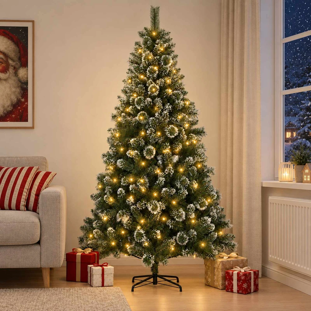 Dirbtinė Kalėdų eglutė 210 cm 300 LED Šilta balta