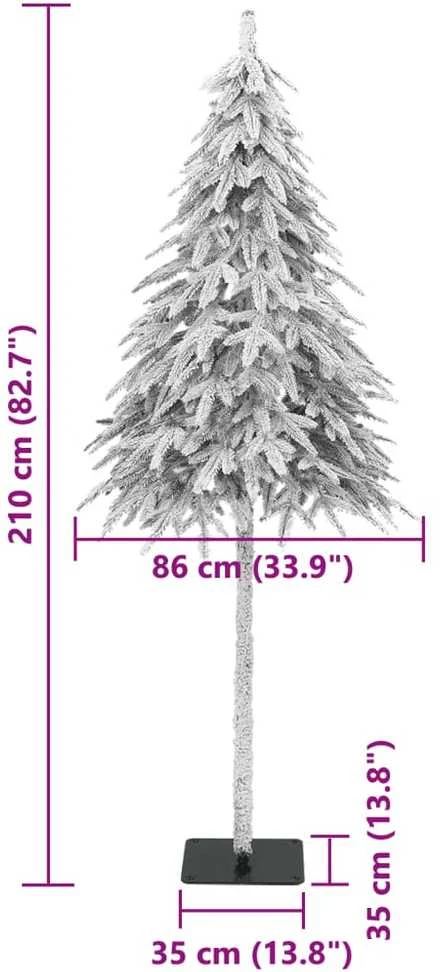Dirbtinė Kalėdų eglutė, 210cm, dengta sniegu