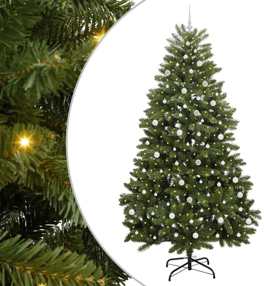 Dirbtinė Kalėdų eglutė 240 cm 300 LED Šilta balta Žalia