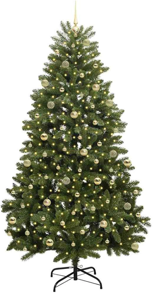 Dirbtinė Sulankstoma Kalėdų Eglutė 240 cm 300 LED Šilta balta