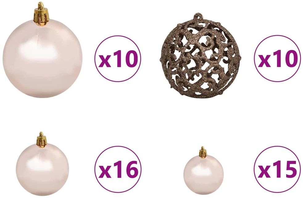 Dirbtinė Kalėdų eglutė 270 cm PVC ir Plienas Balta
