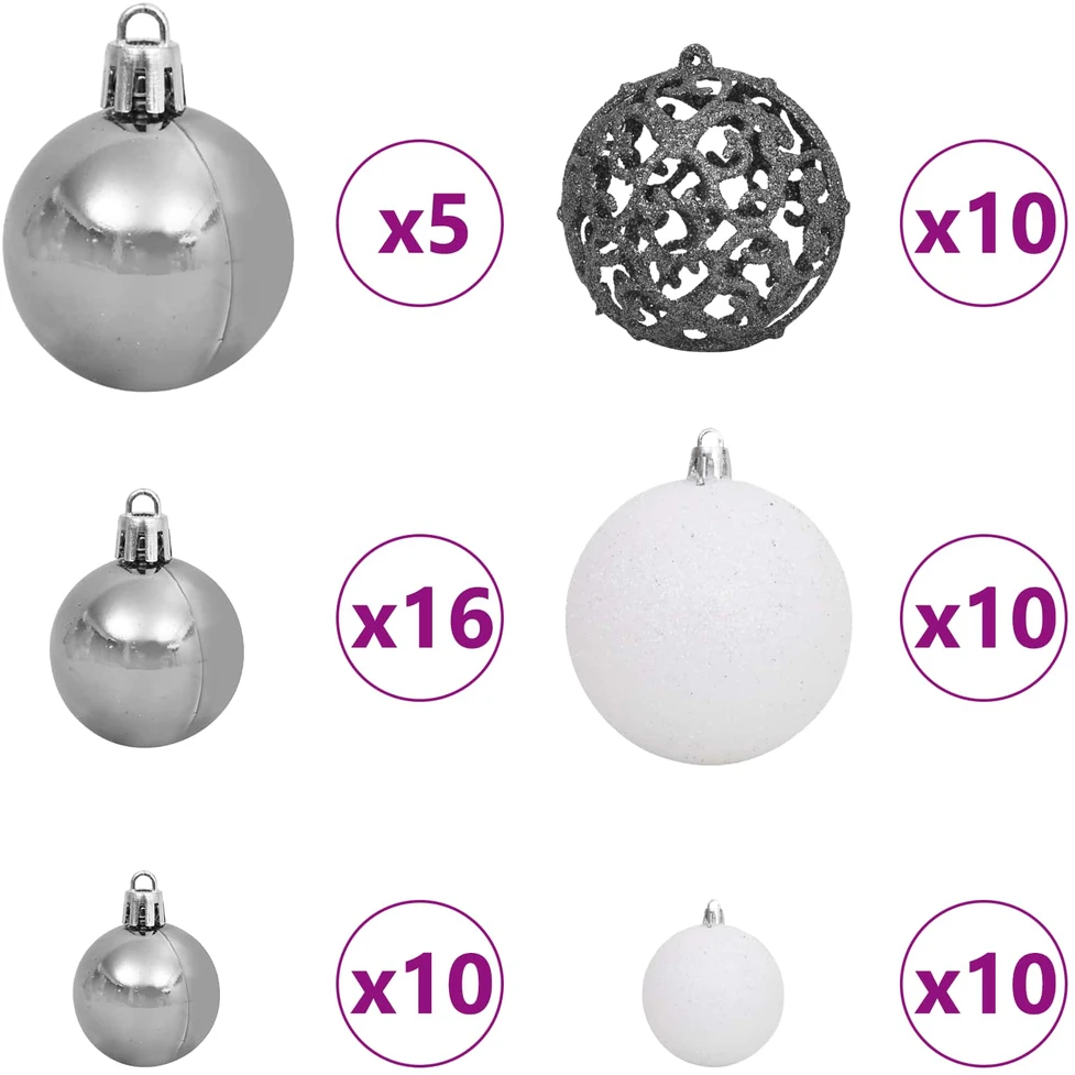 Dirbtinė Kalėdų eglutė 300 cm PVC ir Plienas Balta