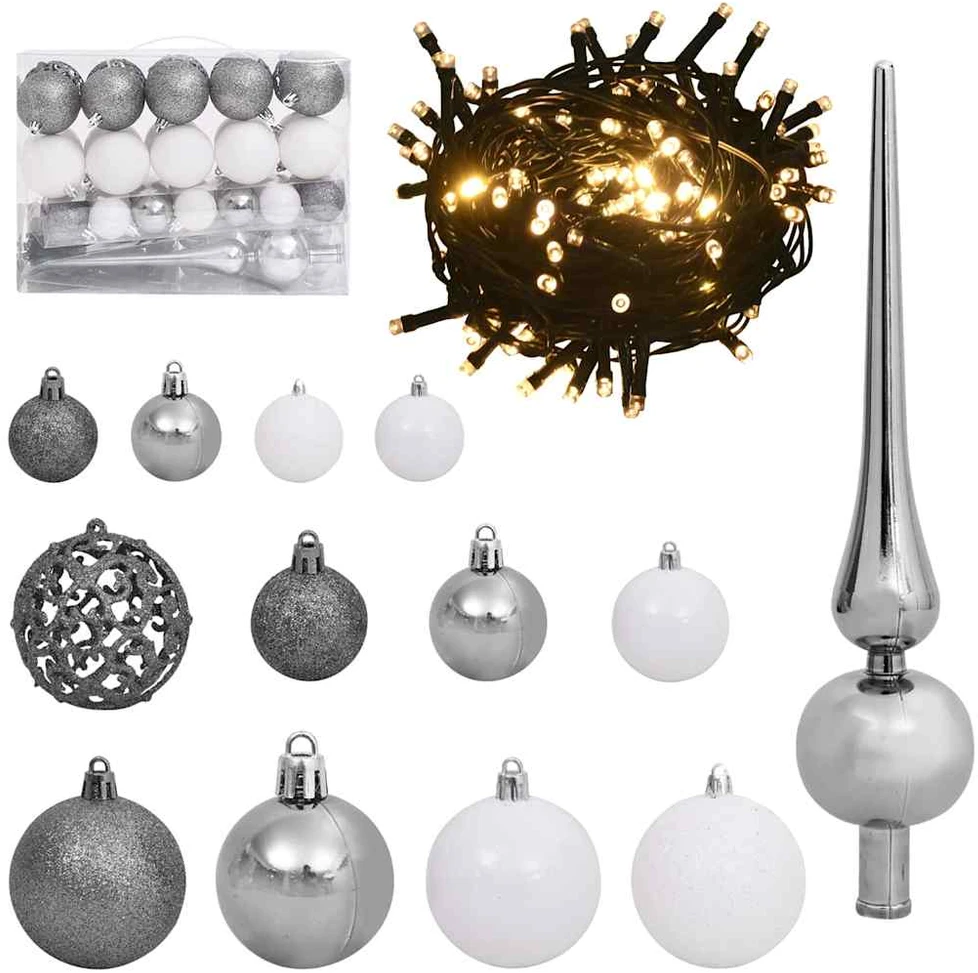 Dirbtinė kalėdinė eglutė su rutuliuku 120 cm 150 LED