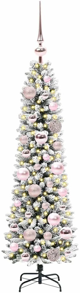 Dirbtinė Kalėdų eglutė Balta 120 cm PVC ir Metalas ir Plastikas