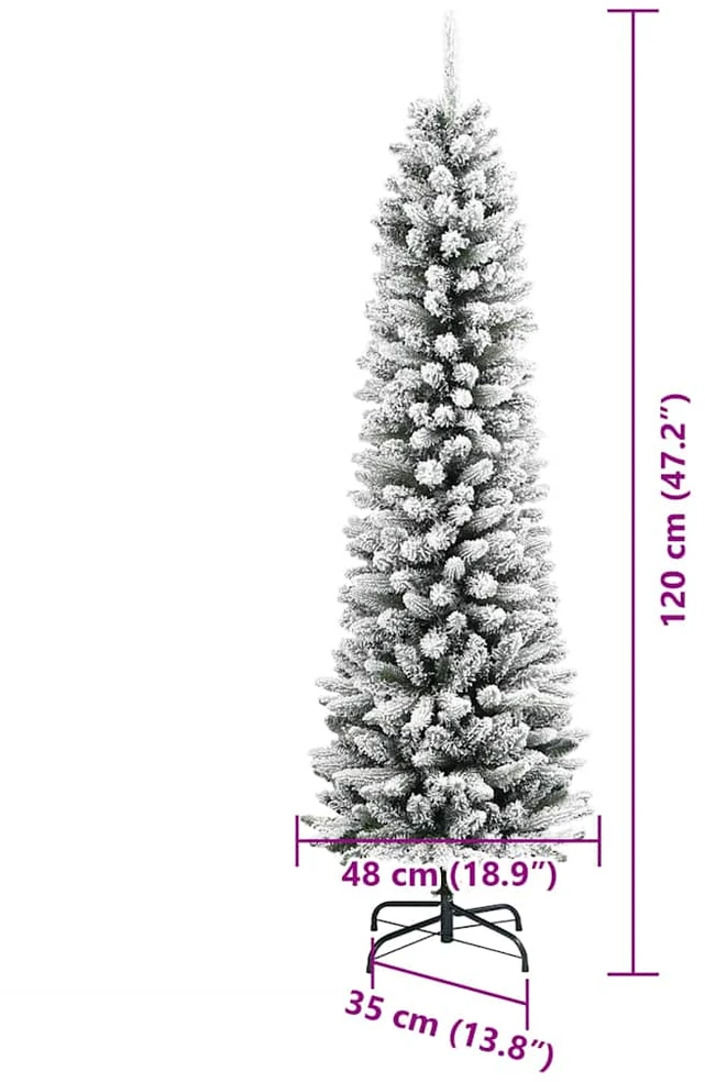 Dirbtinė Kalėdų eglutė Balta 120 cm PVC ir Metalas ir Plastikas