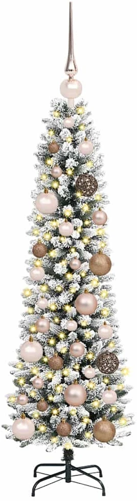 Dirbtinė Kalėdų eglutė Balta 120 cm PVC ir Metalas ir Plastikas