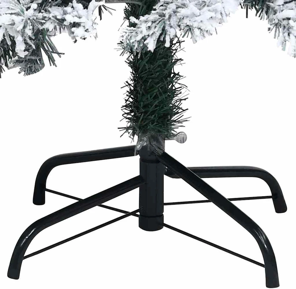 Dirbtinė Kalėdų eglutė Balta 120 cm PVC ir Plienas ir Plastikas