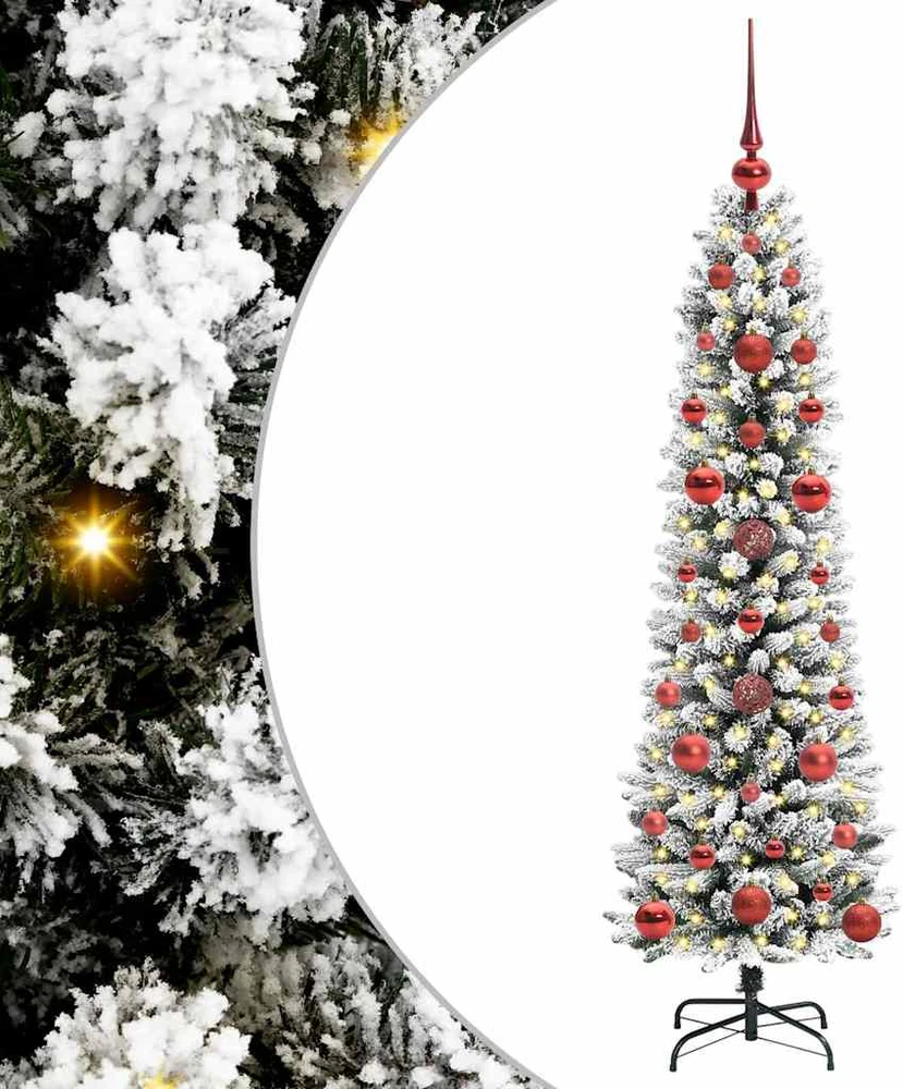Dirbtinė Kalėdų eglutė Balta 120 cm PVC ir Metalas ir Plastikas