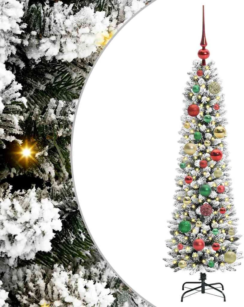 Dirbtinė Kalėdų eglutė Balta 120 cm PVC ir Metalas ir Plastikas