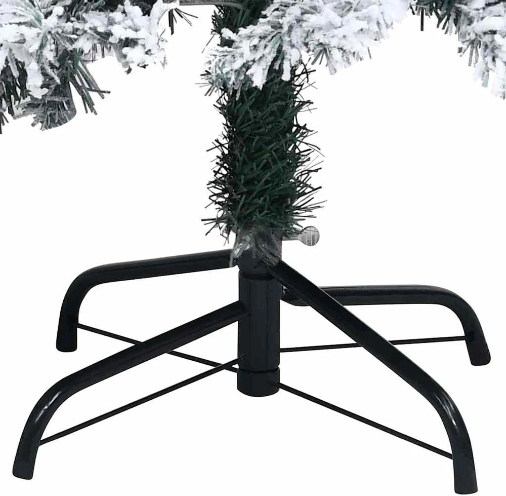Dirbtinė Kalėdų eglutė Balta 120 cm PVC ir Plienas ir Plastikas