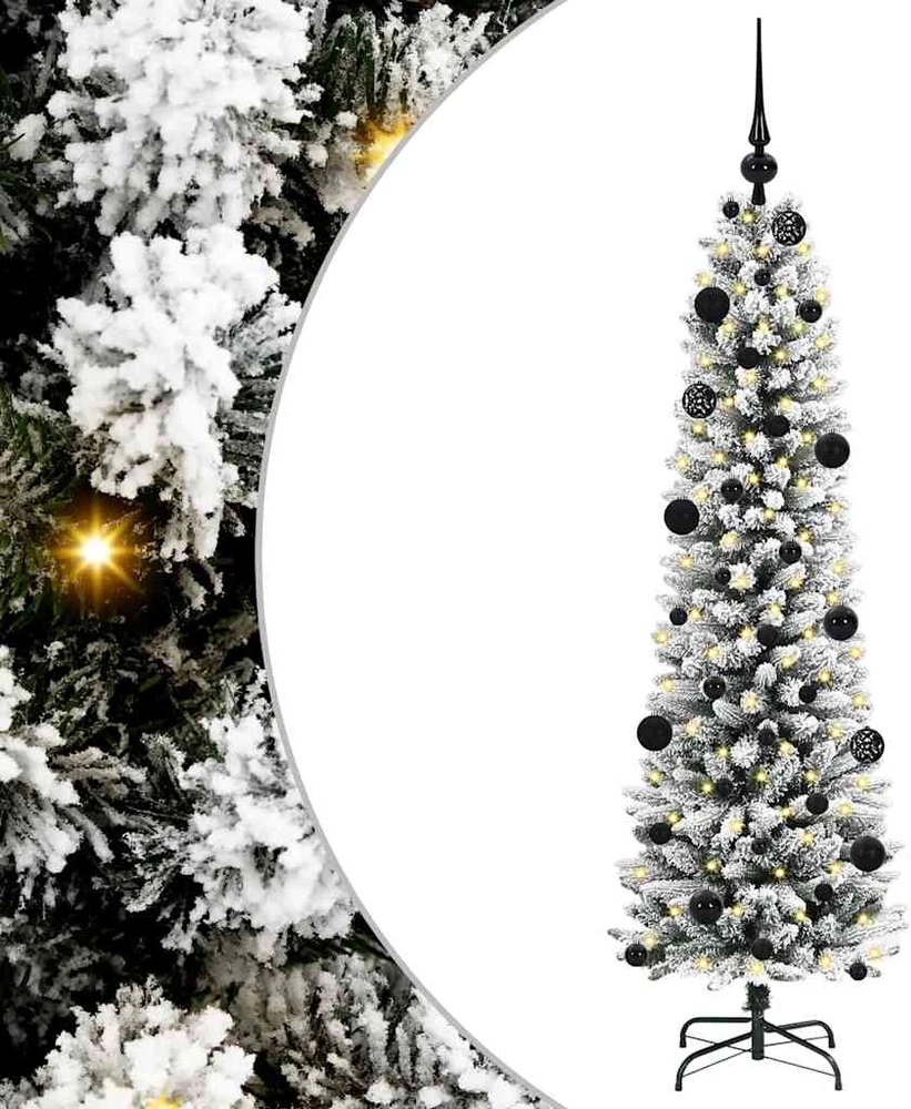 Dirbtinė Kalėdų eglutė Balta 150 cm PVC ir Metalas ir Plastikas