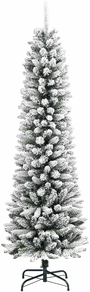 Dirbtinė Kalėdų eglutė Balta 150 cm PVC ir Metalas ir Plastikas