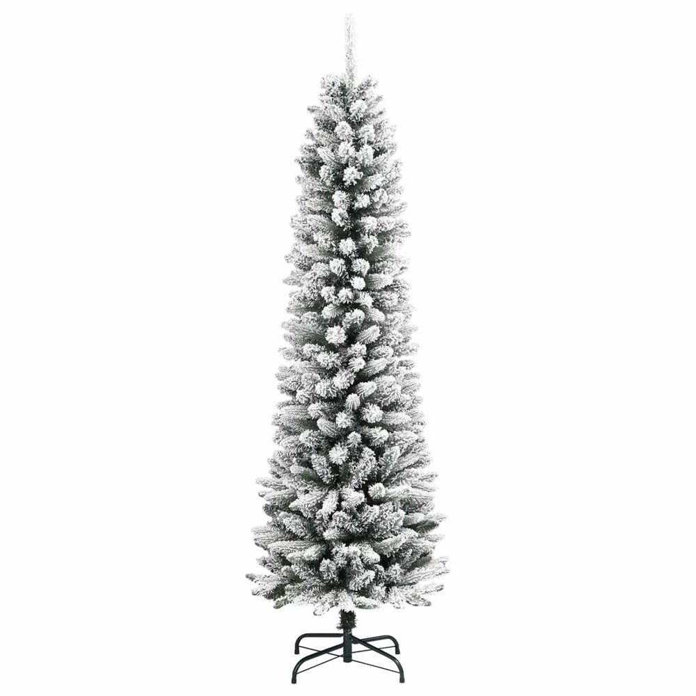 Dirbtinė Kalėdų eglutė Balta 150 cm PVC ir Metalas ir Plastikas