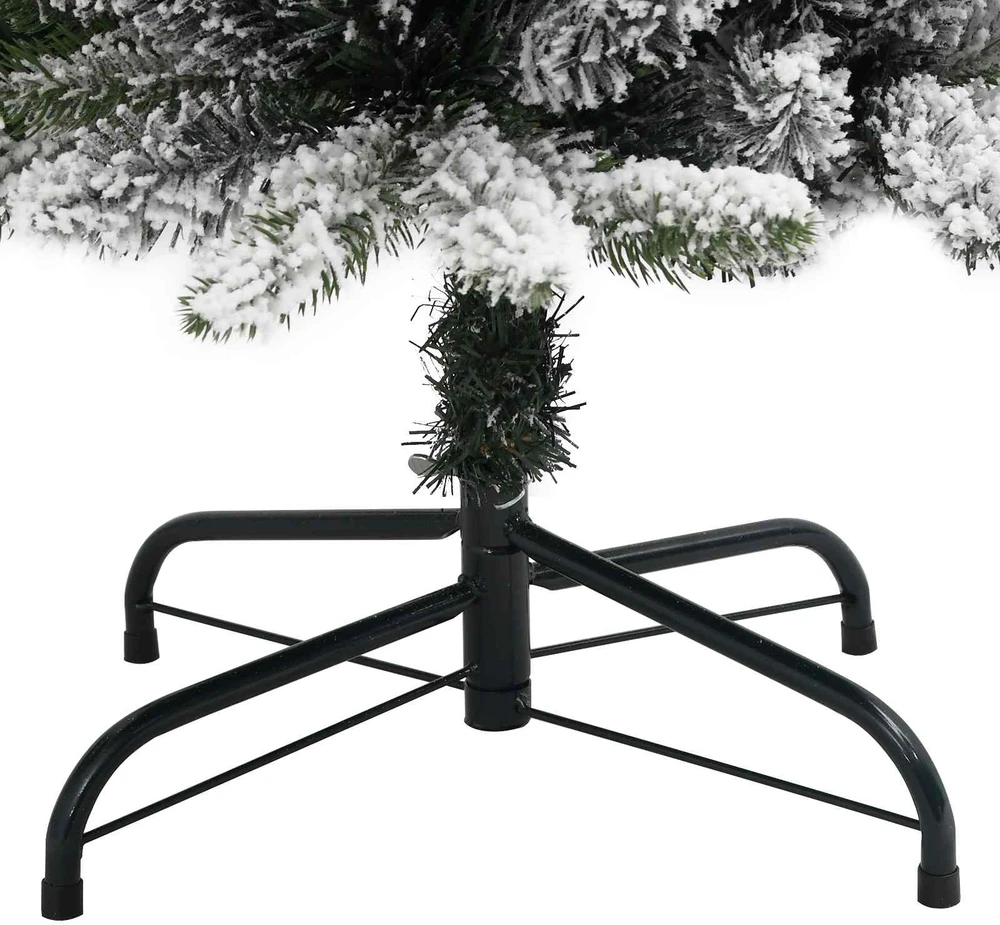 Dirbtinė Kalėdų eglutė Balta 150 cm PVC ir Metalas ir Plastikas