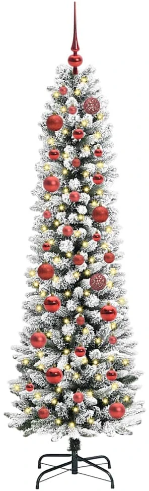 Dirbtinė Kalėdų eglutė Balta 150 cm PVC ir Metalas ir Plastikas