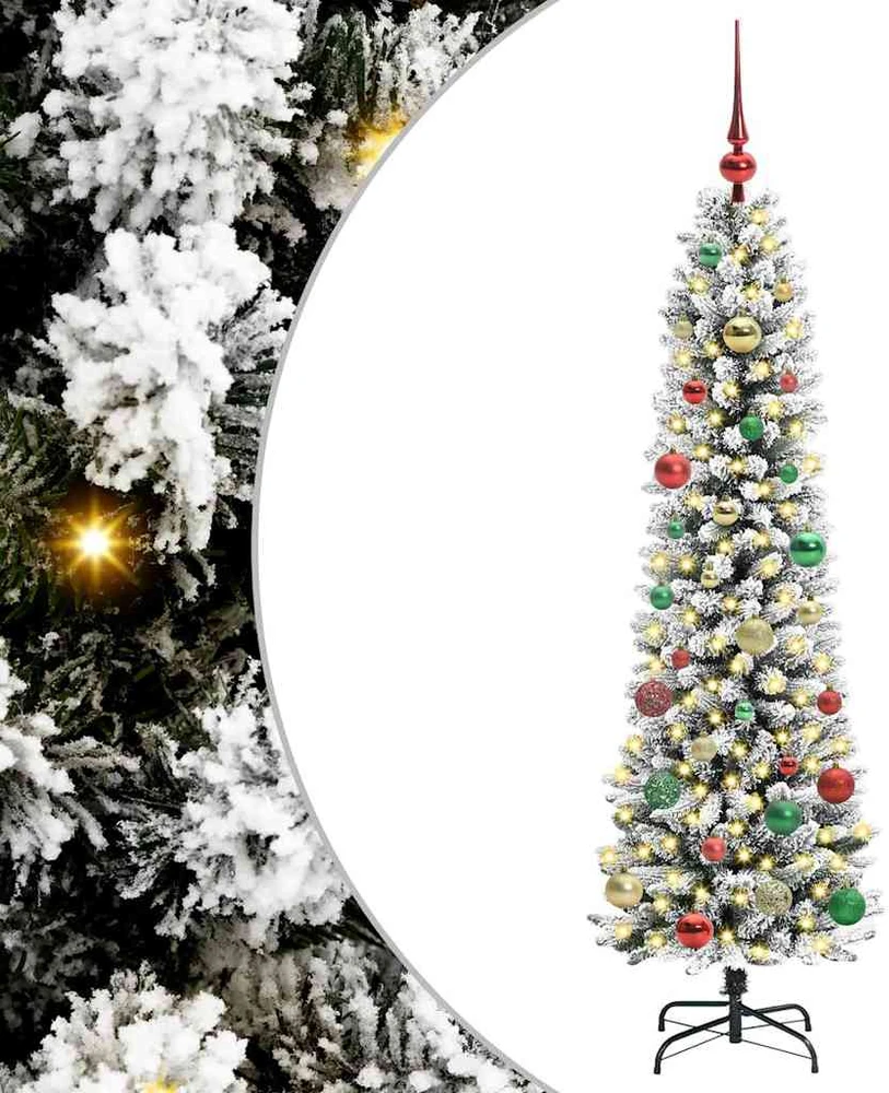 Dirbtinė Kalėdų eglutė Balta 150 cm PVC ir Metalas ir Plastikas