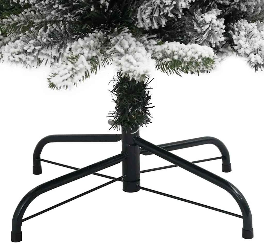 Dirbtinė Kalėdų eglutė Balta 150 cm PVC ir Metalas ir Plastikas