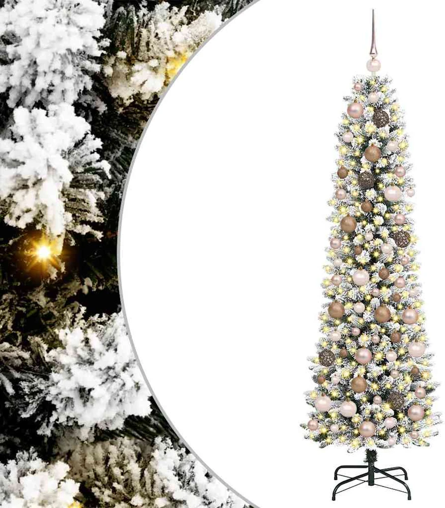 Dirbtinė Kalėdų eglutė Balta 180 cm PVC ir Metalas ir Plastikas