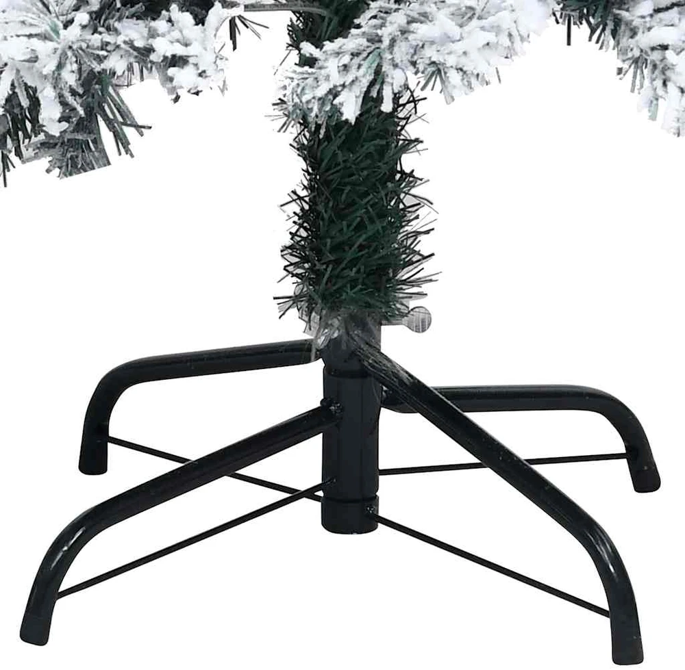 Dirbtinė Kalėdų eglutė Balta 180 cm PVC ir Plienas ir Plastikas