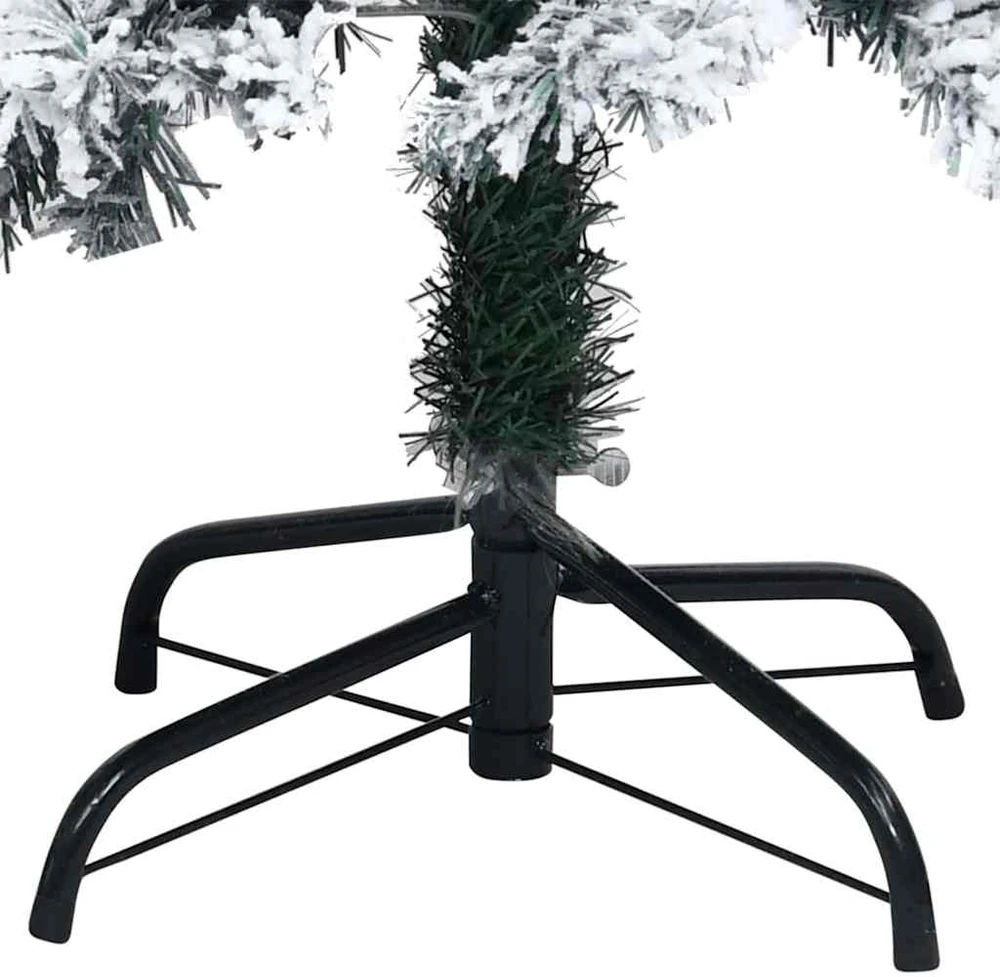 Dirbtinė Kalėdų eglutė Balta 180 cm PVC ir Plienas ir Plastikas