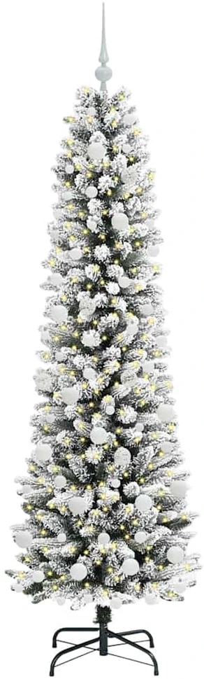 Dirbtinė Kalėdų eglutė Balta 180 cm PVC ir Metalas ir Plastikas