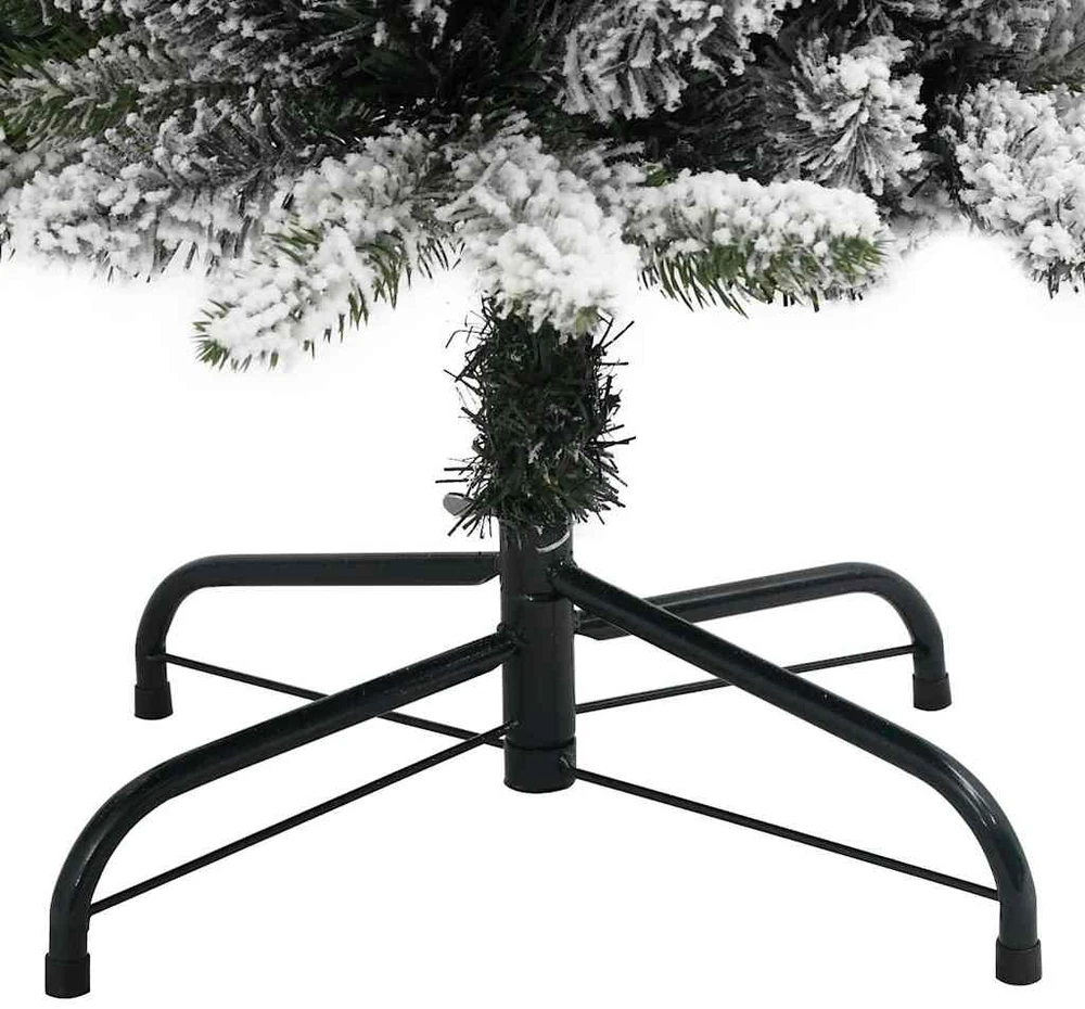 Dirbtinė Kalėdų eglutė Balta 210 cm PVC ir Metalas ir Plastikas