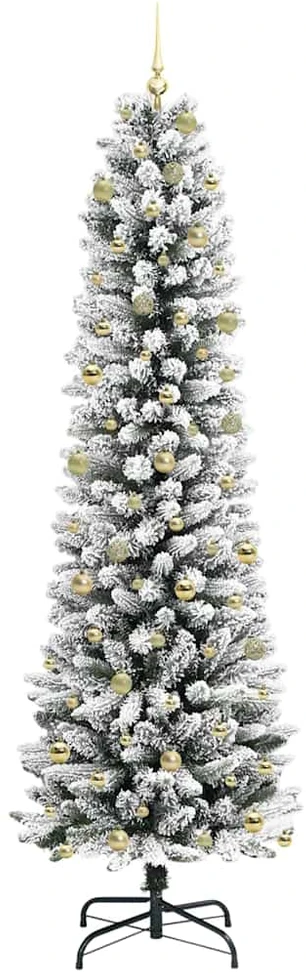 Dirbtinė Kalėdų eglutė Balta 240 cm PVC ir Metalas ir Plastikas
