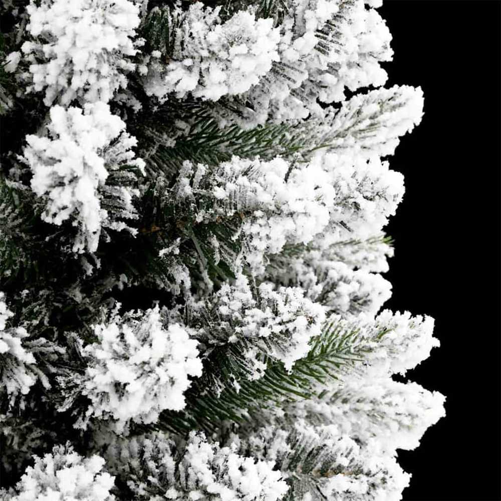 Dirbtinė Kalėdų eglutė Balta 240 cm PVC ir Metalas ir Plastikas