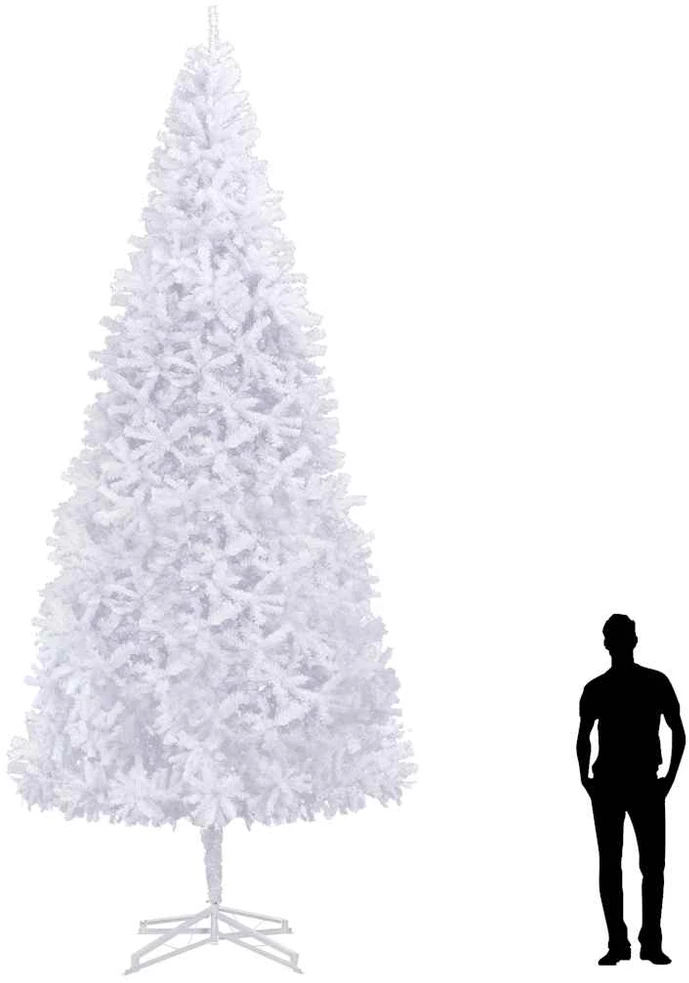 Dirbtinė Kalėdų eglutė, balta, 500 cm